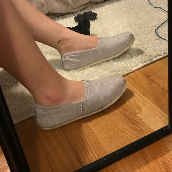 toms drizzle grey canvas